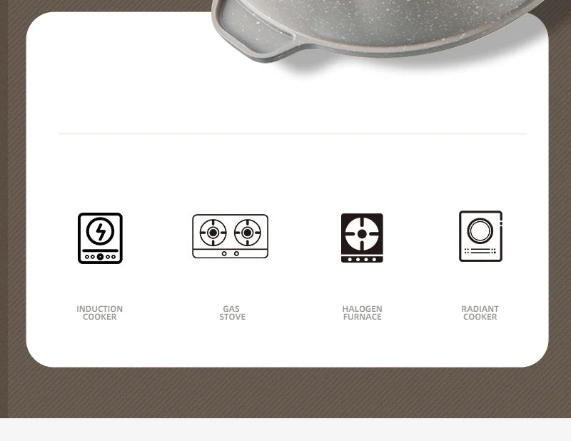 GIANXI Nonstick Pan Multifunctional Aluminum Alloy Coated With Medical Stone Wok Steak Egg Pancake Pot Set Kitchen Utensils - Image 17