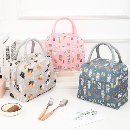 1PC Portable Lunch Bags Thermal Insulation Lunch Box Storage Bag Children's School Lunch Box Bag Picnic Storage Large Capacity – Image 4