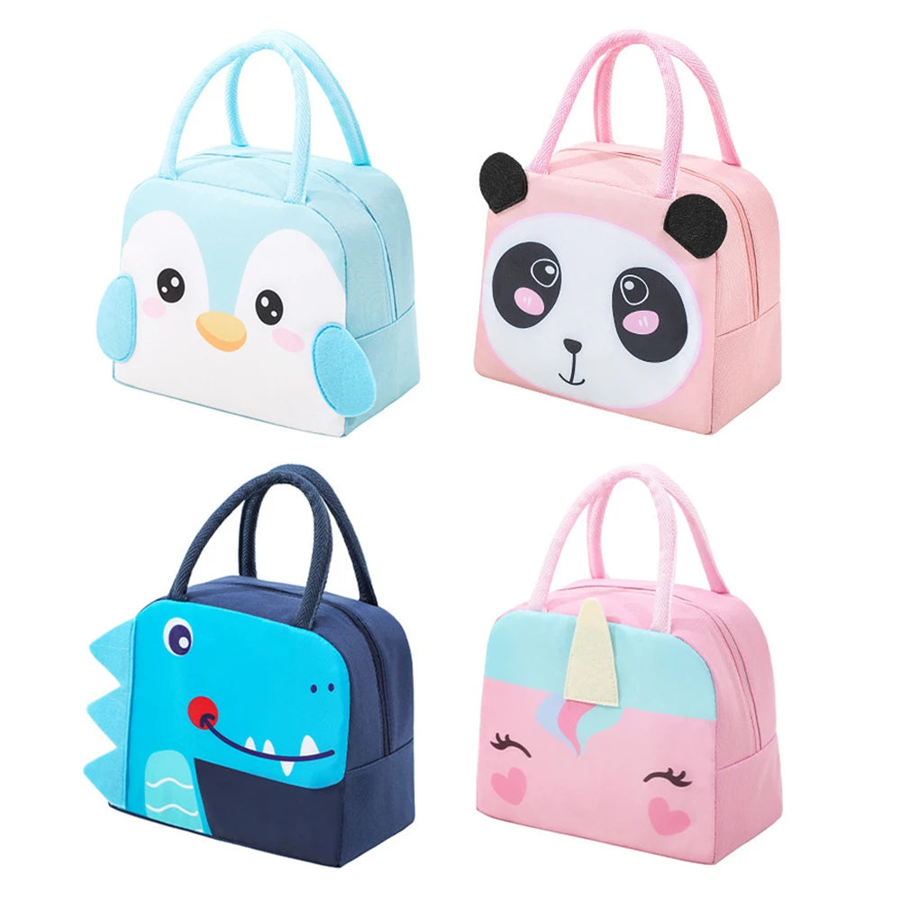 3D Three-Dimensional Bento Bag Cute Cartoon Bento Bag Lunch Bag Handbag Storage Insulation Bag Canvas Lunch Box Bag Ice Pack – Sama Homes - Image 2