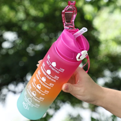800ML Large Capacity Sports Water Bottle Leak Proof Plastic Drinking Cup With Scale Suitable For Travel Fitness Leakproof by Sama Homes - Sustainable Living (View 4)