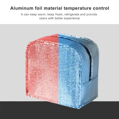 Insulated Lunch Bag Oxford Cloth Lunch Bag Insulated Lunch Box Bag with Leakproof Aluminium Foil Lining Mouth Zipper for Commute – Image 9