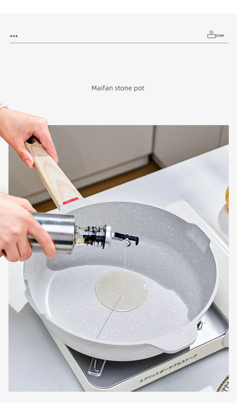 GIANXI Nonstick Pan Multifunctional Aluminum Alloy Coated With Medical Stone Wok Steak Egg Pancake Pot Set Kitchen Utensils