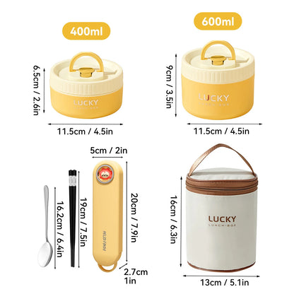 WORTHBUY Portable Sealed Thermal Lunch Box For Kids Stackable Microwave 304 Stainless Steel Bento Box Insulated Food Container – Image 30