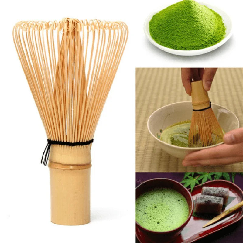 Premium Japanese Matcha Tea Set Bamboo Whisk – Green Tea Mixing & Kitchen Accessory - Image 3