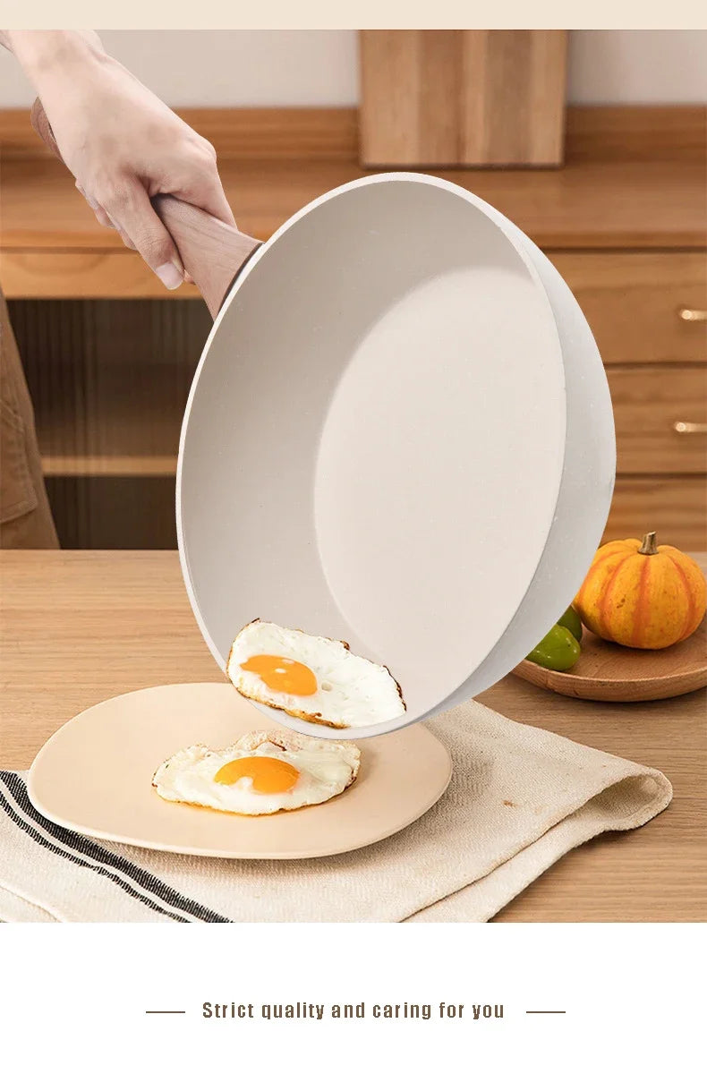 Non-Stick Pan Saucepan Frying Pan Wok Pan Home Steak Skillet Pancake Fried Induction Cooker Gas Stove Special Kitchen Cookware