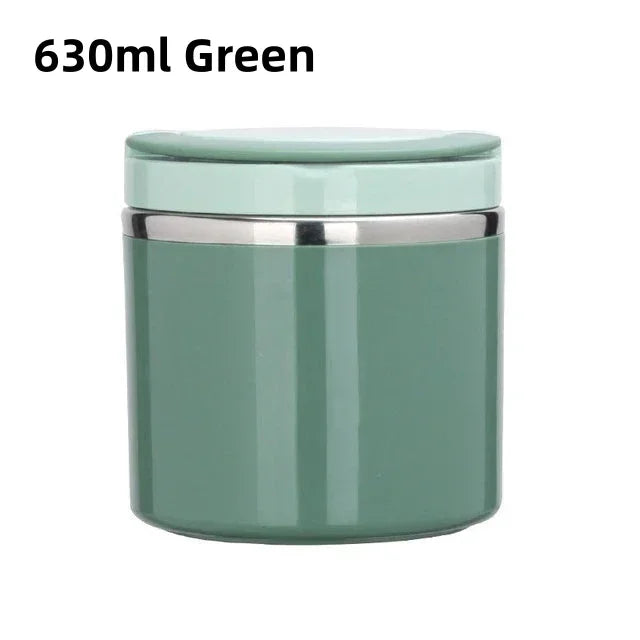 Stainless Steel Food Thermal Jar Vacuum Cup Soup Bowl Lunch Box with Handle Portable Sealed Bento Box Thermos Storage Containers – Image 16