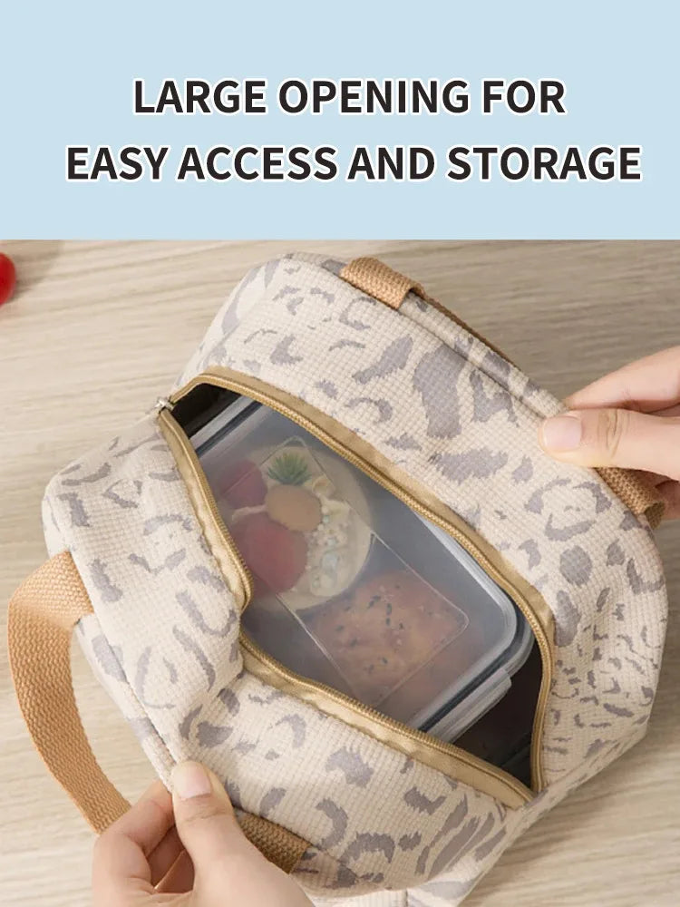 1 Pack of Ink Pattern Insulation Bag, Bento Bag, Lunch Box Bag, Outdoor Travel Ice Pack, Picnic Bag, Lunch Bag – Image 8 - Image 9