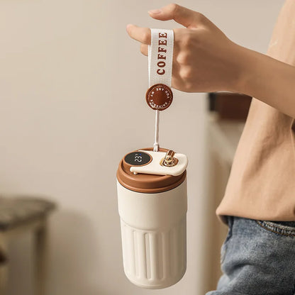 Smart Thermos Bottle with LED Temperature Display – 316 Stainless Steel Vacuum Insulated Coffee Mug | Portable Office & Travel Cup (450ml) – Image 6