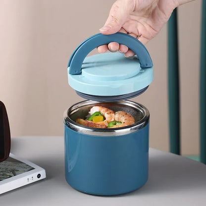 Stainless Steel Food Thermal Jar Vacuum Cup Soup Bowl Lunch Box with Handle Portable Sealed Bento Box Thermos Storage Containers – Image 3
