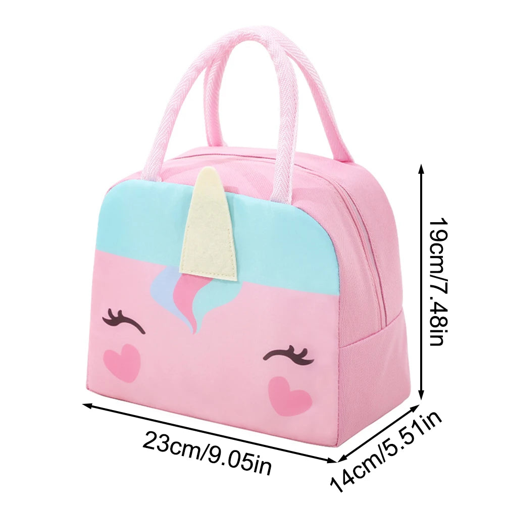 3D Three-Dimensional Bento Bag Cute Cartoon Bento Bag Lunch Bag Handbag Storage Insulation Bag Canvas Lunch Box Bag Ice Pack – Image 21