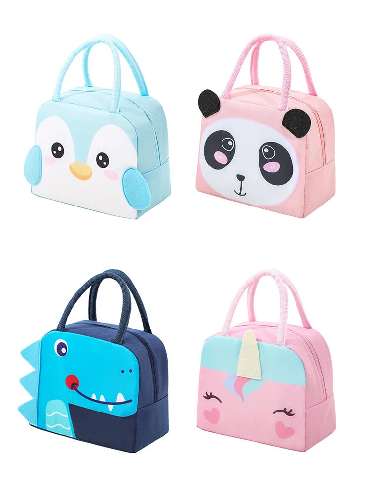 3D Three-Dimensional Bento Bag Cute Cartoon Bento Bag Lunch Bag Handbag Storage Insulation Bag Canvas Lunch Box Bag Ice Pack – Image 16