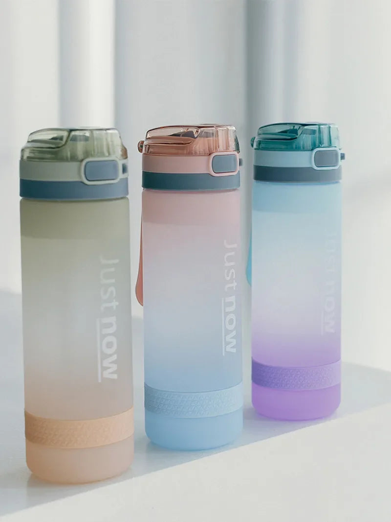 600ml Water Bottles Fashion Water Bottle with Straw BPA Free Portable Outdoor Sport Cute Drinking Plastic Bottles Eco-Friendly – Image 7