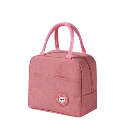 Insulated Lunch Bag Oxford Cloth Lunch Bag Insulated Lunch Box Bag with Leakproof Aluminium Foil Lining Mouth Zipper for Commute – Image 19