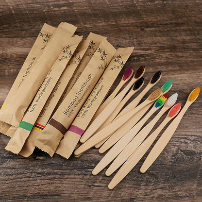 30pcs ECO Friendly Toothbrush Bamboo Toothbrushes Resuable Portable Adult Wooden Soft Tooth Brush For Home Travel Hotel by SAMA Homes - Sustainable Living (View 9)