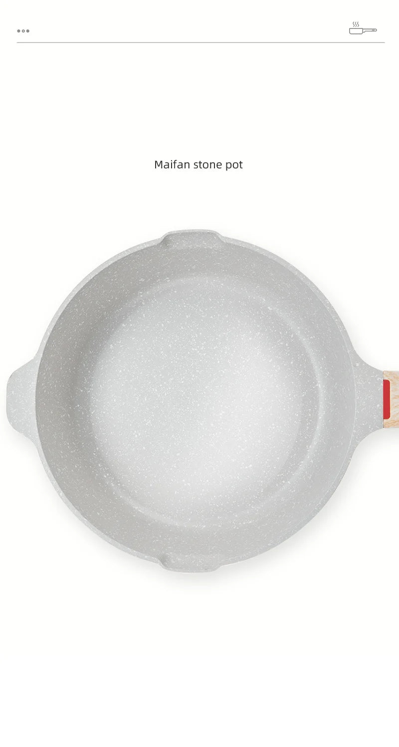 GIANXI Nonstick Pan Multifunctional Aluminum Alloy Coated With Medical Stone Wok Steak Egg Pancake Pot Set Kitchen Utensils - Image 14