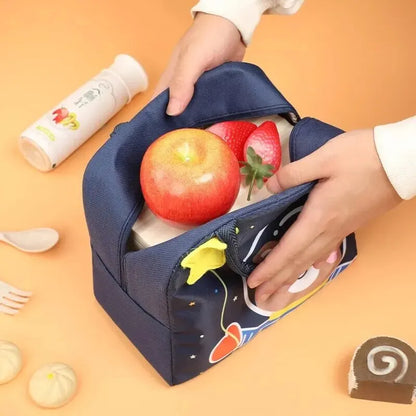 Tote Lunch Box Bag Cartoon 3D Three-Dimensional Insulation Student Lunch Bag Thickened Aluminum Foil Insulation – Image 3