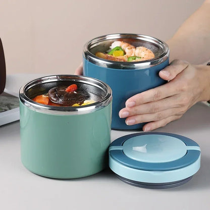 Stainless Steel Food Thermal Jar Vacuum Cup Soup Bowl Lunch Box with Handle Portable Sealed Bento Box Thermos Storage Containers – Sama Homes