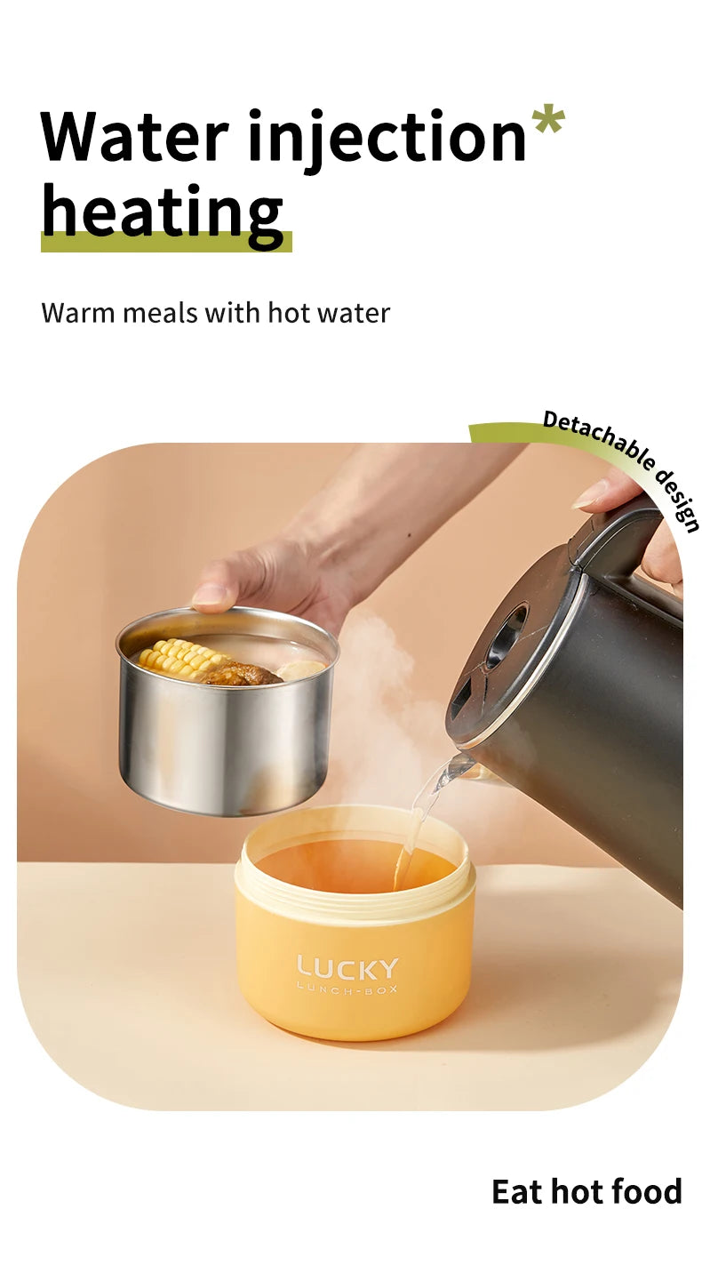 WORTHBUY Portable Sealed Thermal Lunch Box For Kids Stackable Microwave 304 Stainless Steel Bento Box Insulated Food Container – Image 15