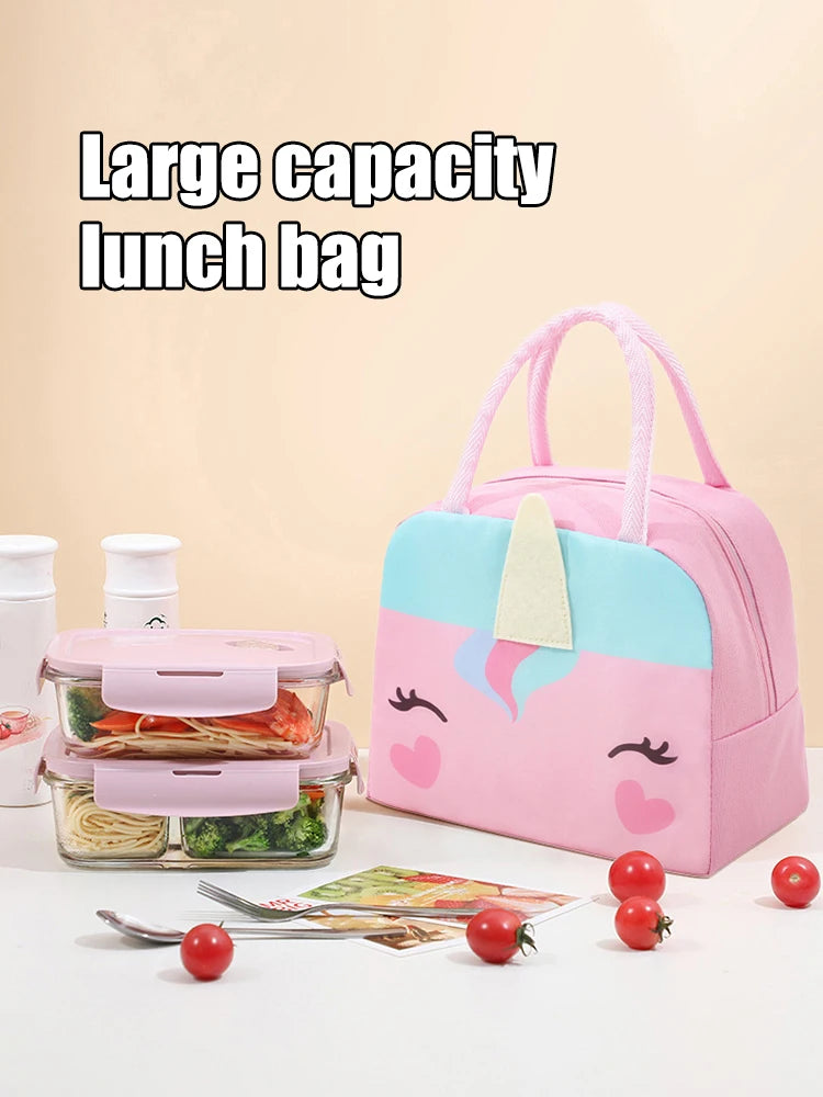 3D Three-Dimensional Bento Bag Cute Cartoon Bento Bag Lunch Bag Handbag Storage Insulation Bag Canvas Lunch Box Bag Ice Pack – Image 8 - Image 9