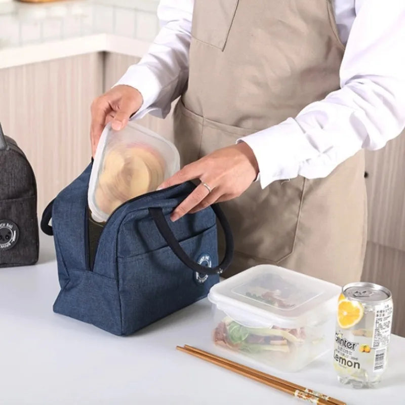 Bento bag large-capacity portable aluminum foil thickened insulated lunch box bag – Image 5 - Image 6