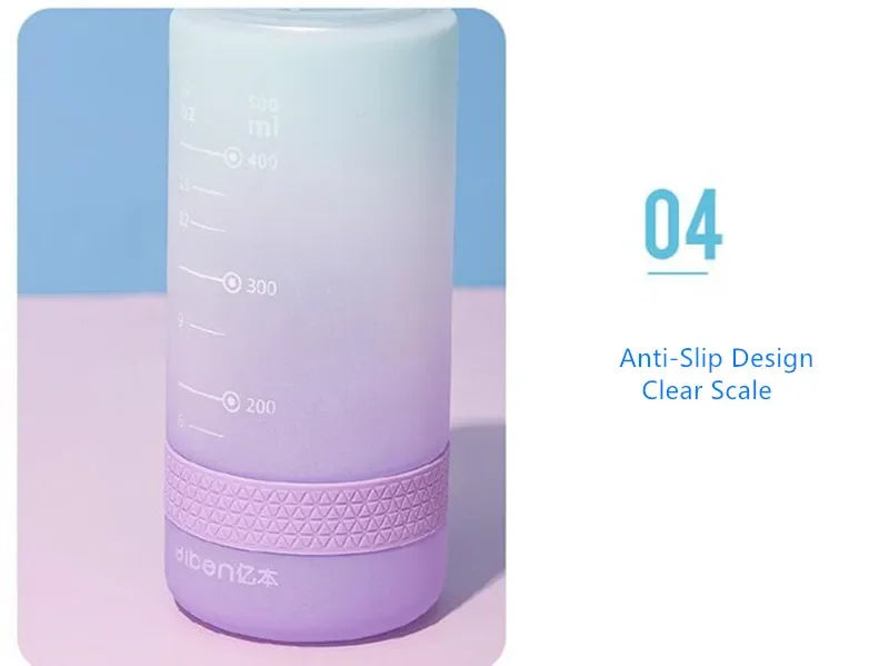 600ml Water Bottles Fashion Water Bottle with Straw BPA Free Portable Outdoor Sport Cute Drinking Plastic Bottles Eco-Friendly – Image 12 - Image 13