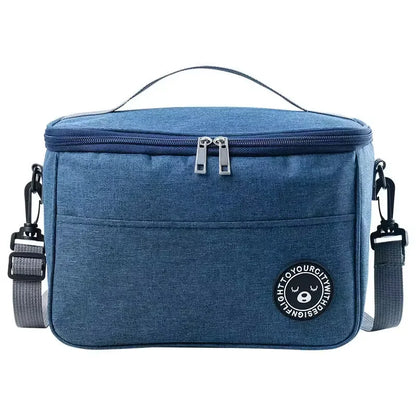 Portable Lunch Bag Food Thermal Box Waterproof Office Cooler Lunchbox With Shoulder Strap Insulated Case – Image 5