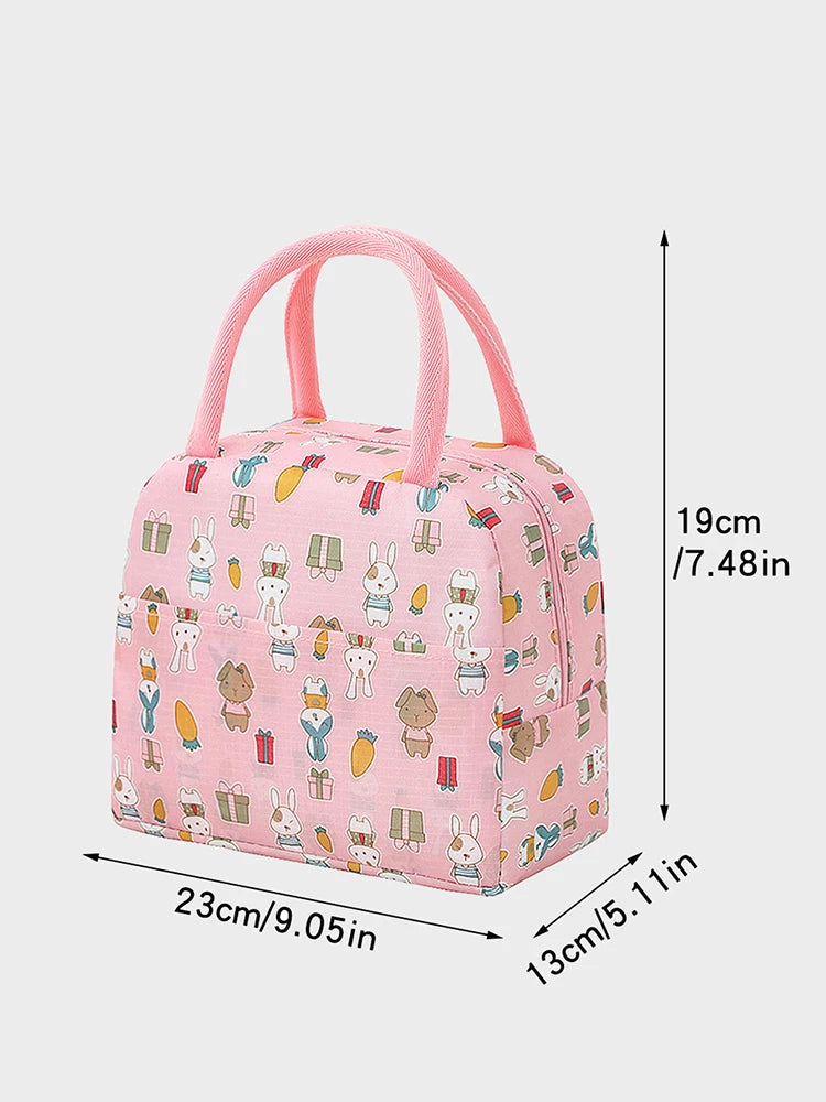 1PC Portable Lunch Bags Thermal Insulation Lunch Box Storage Bag Children's School Lunch Box Bag Picnic Storage Large Capacity – Image 9