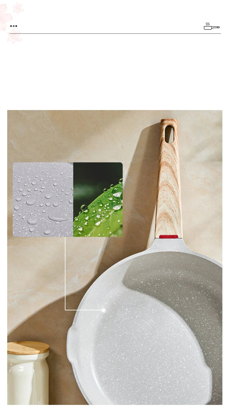 GIANXI Nonstick Pan Multifunctional Aluminum Alloy Coated With Medical Stone Wok Steak Egg Pancake Pot Set Kitchen Utensils