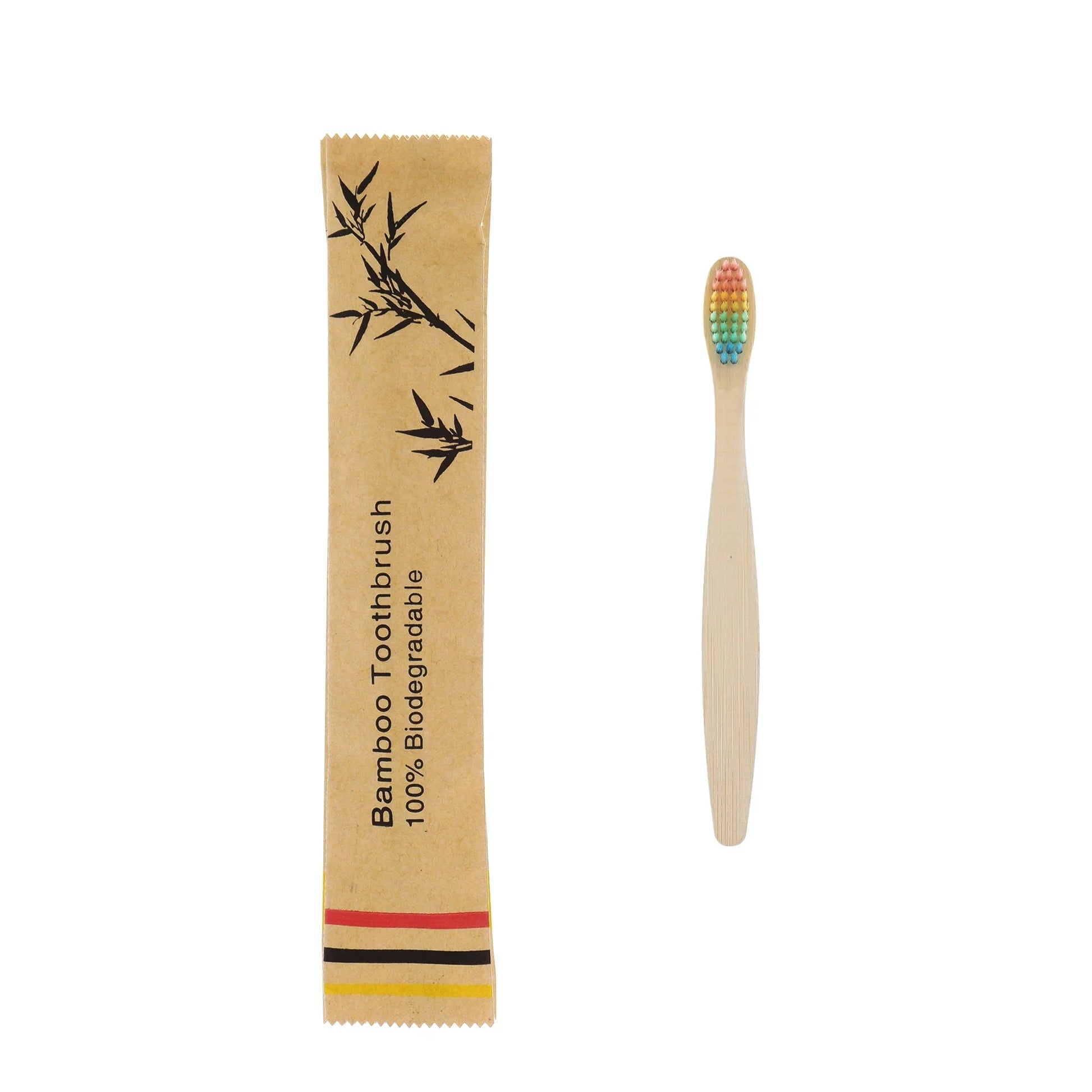 50/100Pcs Bamboo Children's Soft Bristled Toothbrush is Naturally Biodegradable And Reduces Plastic Waste,Making It Very Suitabl - Image 11
