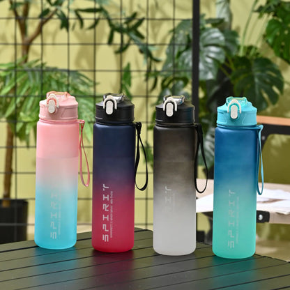 1PCS 800ML Large Capacity Sports Water Bottle Leak Proof Colorful Plastic Cup Drinking Outdoor Travel Portable Gym Fitness Jugs by Sama Homes - Sustainable Living (View 2)