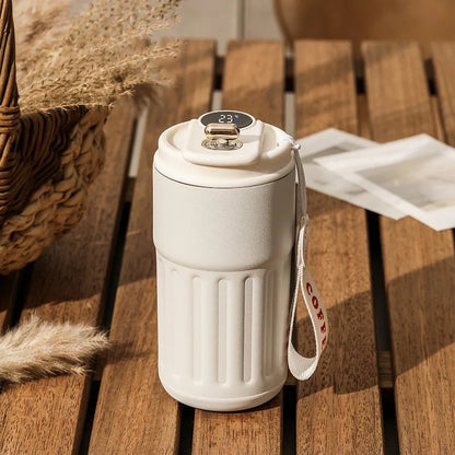 Smart Thermos Bottle with LED Temperature Display – 316 Stainless Steel Vacuum Insulated Coffee Mug | Portable Office & Travel Cup (450ml) – Image 20