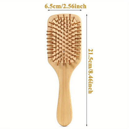 Natural Bamboo Hair Brush – Detangling & Scalp Massage Brush for All Hair Types, Anti-Bacterial, Promotes Healthy Hair Growth by SAMA Homes - Sustainable Living (View 15)
