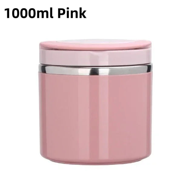 Stainless Steel Food Thermal Jar Vacuum Cup Soup Bowl Lunch Box with Handle Portable Sealed Bento Box Thermos Storage Containers – Image 17 - Image 17