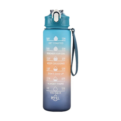 800ML Large Capacity Sports Water Bottle Leak Proof Plastic Drinking Cup With Scale Suitable For Travel Fitness Leakproof by Sama Homes - Sustainable Living