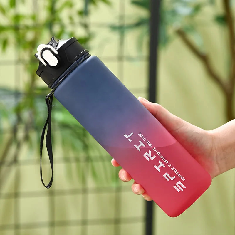1PCS 800ML Large Capacity Sports Water Bottle Leak Proof Colorful Plastic Cup Drinking Outdoor Travel Portable Gym Fitness Jugs - Image 4