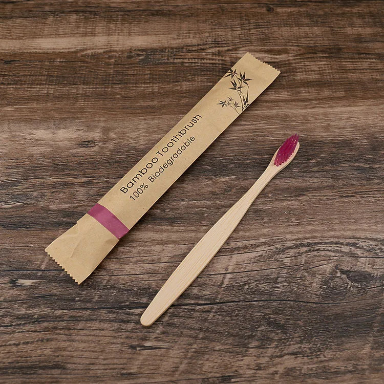 30pcs ECO Friendly Toothbrush Bamboo Toothbrushes Resuable Portable Adult Wooden Soft Tooth Brush For Home Travel Hotel - Image 15