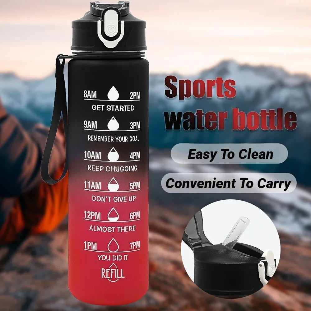 800ML Large Capacity Sports Water Bottle Leak Proof Plastic Drinking Cup With Scale Suitable For Travel Fitness Leakproof - Image 8