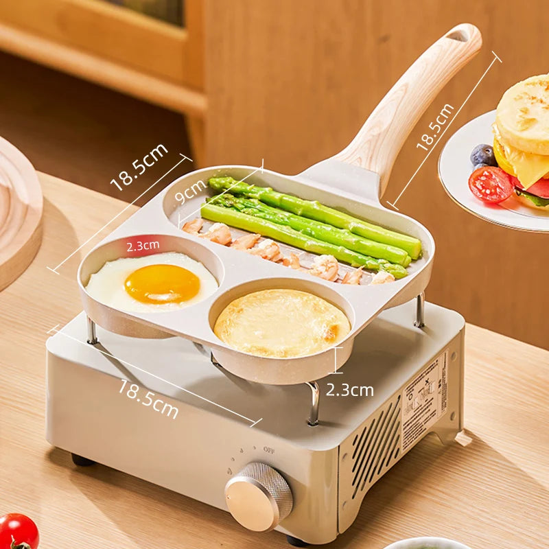 GIANXI Nonstick Pan Multifunctional Aluminum Alloy Coated With Medical Stone Wok Steak Egg Pancake Pot Set Kitchen Utensils