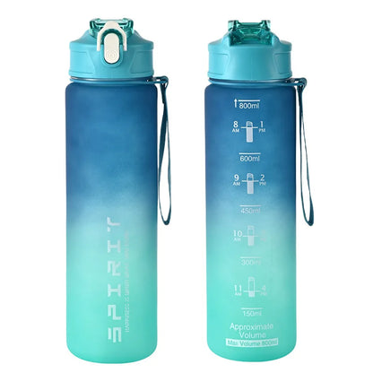 1PCS 800ML Large Capacity Sports Water Bottle Leak Proof Colorful Plastic Cup Drinking Outdoor Travel Portable Gym Fitness Jugs by Sama Homes - Sustainable Living (View 12)