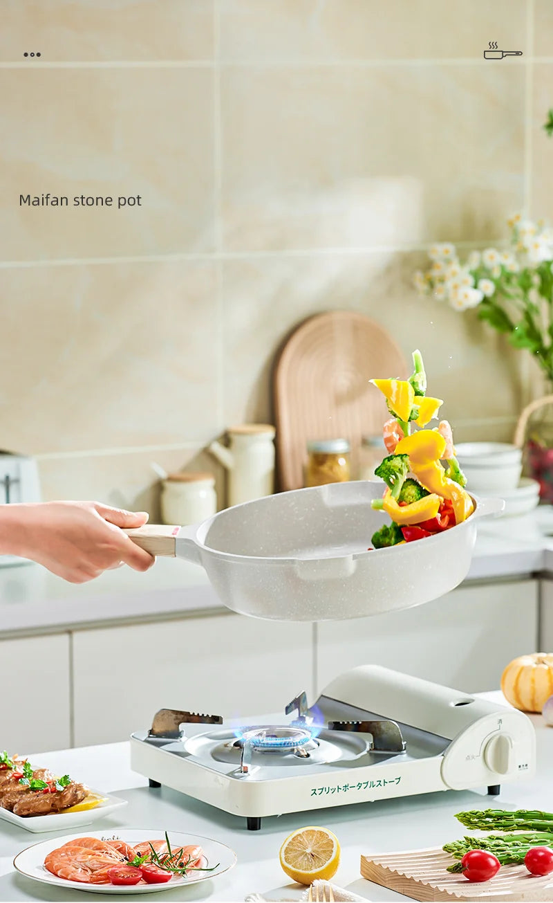 GIANXI Nonstick Pan Multifunctional Aluminum Alloy Coated With Medical Stone Wok Steak Egg Pancake Pot Set Kitchen Utensils - Image 19