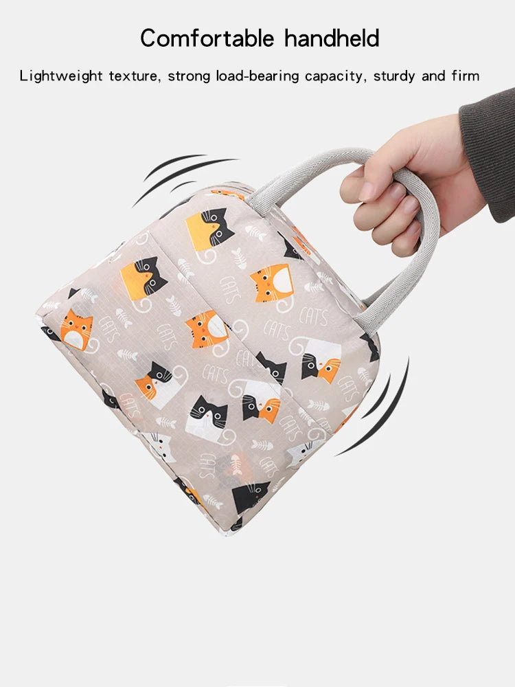 1PC Portable Lunch Bags Thermal Insulation Lunch Box Storage Bag Children's School Lunch Box Bag Picnic Storage Large Capacity – Image 8