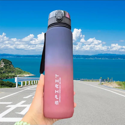 500ML/650ML/1000ML Large Capacity Sports Bottle Motivational Leak Proof Portable Reusable Plastic Cups Outdoor Travel Gym Jugs by Sama Homes - Sustainable Living (View 11)