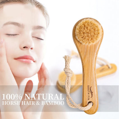 Premium Bamboo Facial Cleansing Brush – Soft Natural Horsehair for Deep Skin Cleaning & Massage by SAMA Homes - Sustainable Living (View 7)