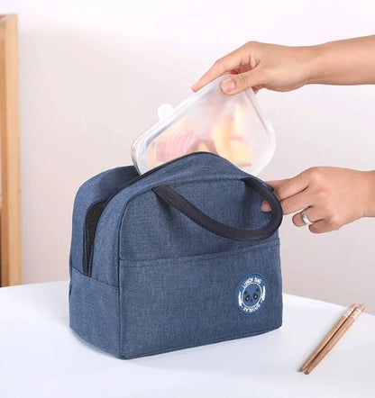 Bento bag large-capacity portable aluminum foil thickened insulated lunch box bag – Image 17