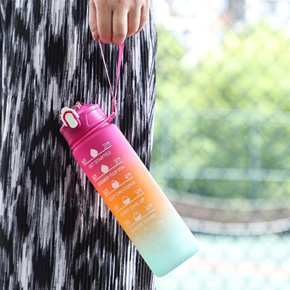800ML Large Capacity Sports Water Bottle Leak Proof Plastic Drinking Cup With Scale Suitable For Travel Fitness Leakproof by Sama Homes - Sustainable Living (View 6)