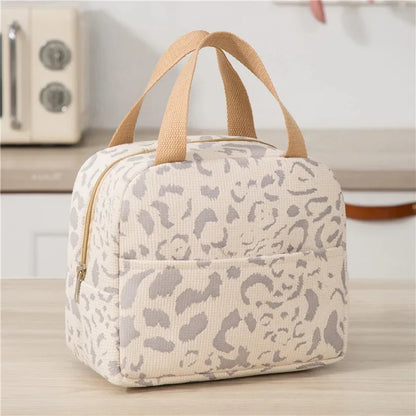 1 Pack of Ink Pattern Insulation Bag, Bento Bag, Lunch Box Bag, Outdoor Travel Ice Pack, Picnic Bag, Lunch Bag – Image 4
