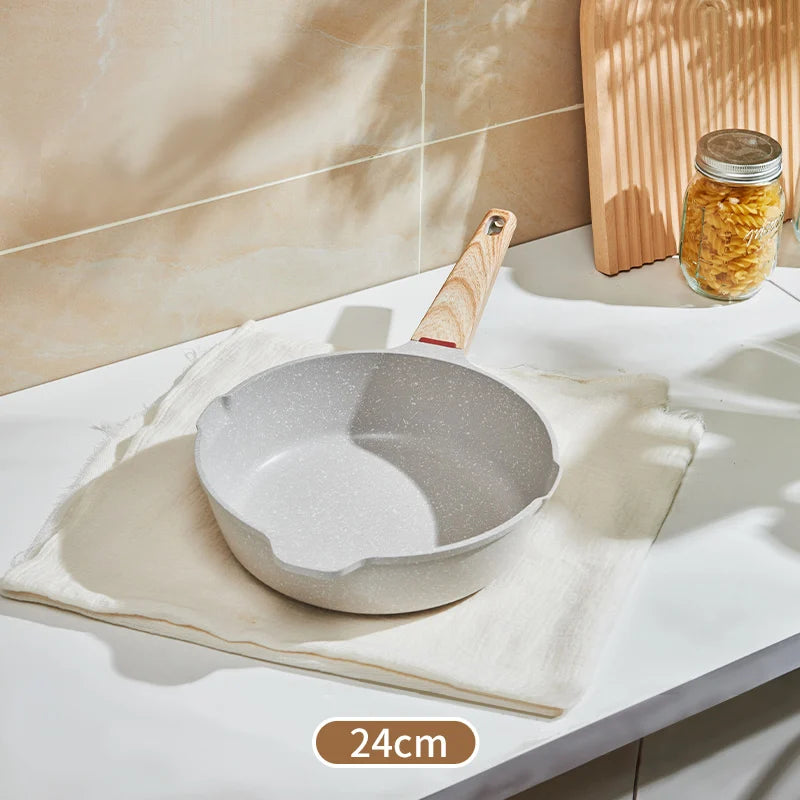 GIANXI Nonstick Pan Multifunctional Aluminum Alloy Coated With Medical Stone Wok Steak Egg Pancake Pot Set Kitchen Utensils