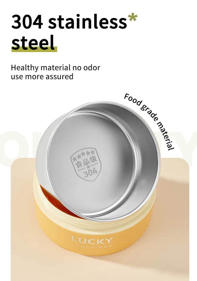 WORTHBUY Portable Sealed Thermal Lunch Box For Kids Stackable Microwave 304 Stainless Steel Bento Box Insulated Food Container – Image 10 - Image 11