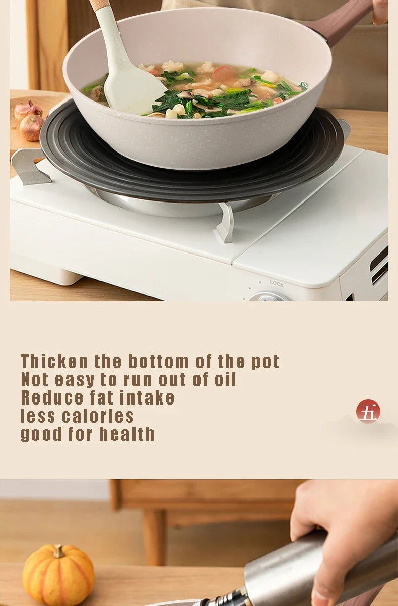 Non-Stick Pan Saucepan Frying Pan Wok Pan Home Steak Skillet Pancake Fried Induction Cooker Gas Stove Special Kitchen Cookware