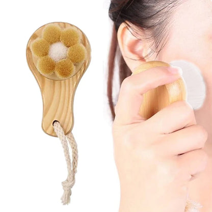 Premium Bamboo Facial Cleansing Brush – Soft Natural Horsehair for Deep Skin Cleaning & Massage by SAMA Homes - Sustainable Living (View 15)